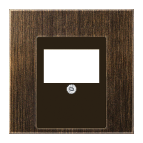 Накладка на аудиорозетку JUNG LS METAL, античная латунь