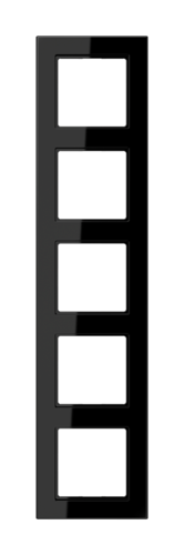 Рамка 5 постов JUNG A 550, черный блестящий