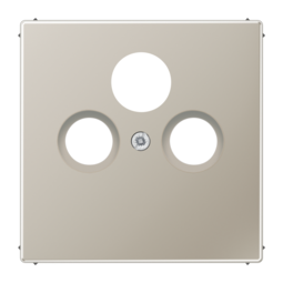 Накладка на розетку телевизионную JUNG LS METAL, стальной